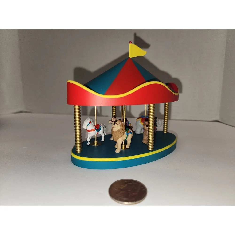 Carousel Gift‎ Set Hallmark Keepsake Merry Miniatures elephant camel horse lion
